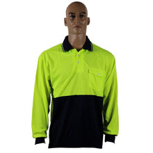  1312# HI VIS L/S POLO SHIRT