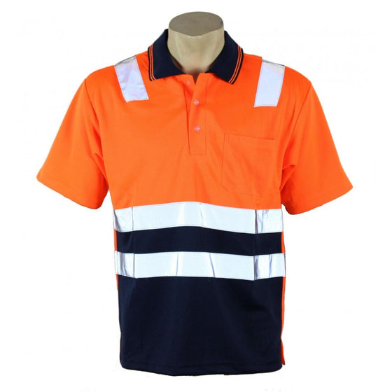 1315# TAPED HI VIS S/S POLO SHIRT