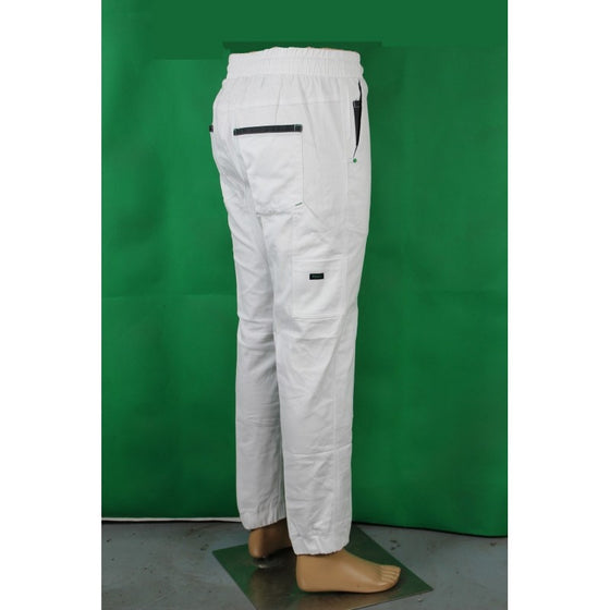 1838# ELASTIC WAIST STRETCH CUFFED PANTS