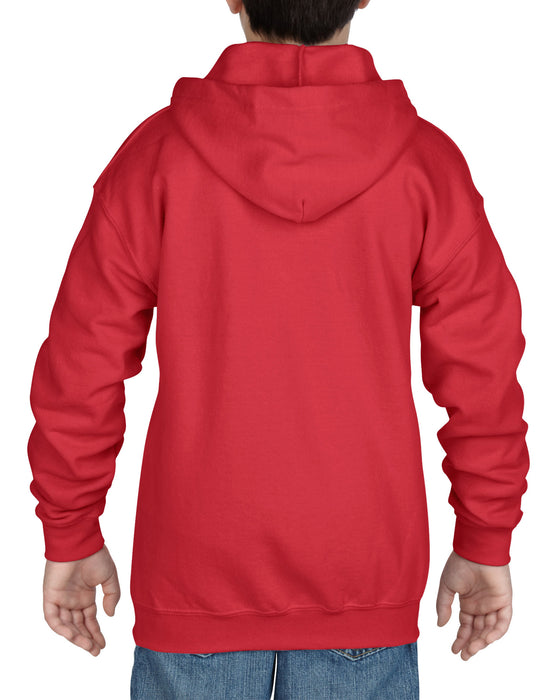 Heavy Blend Youth Full Zip Hooded Sweatshirt