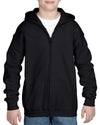 Heavy Blend Youth Full Zip Hooded Sweatshirt