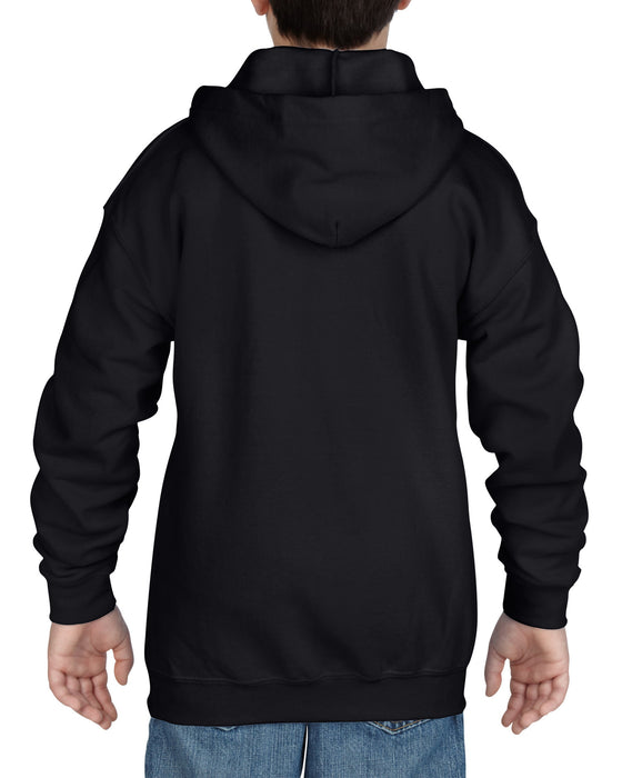 Heavy Blend Youth Full Zip Hooded Sweatshirt