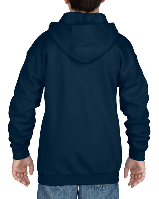 Heavy Blend Youth Full Zip Hooded Sweatshirt