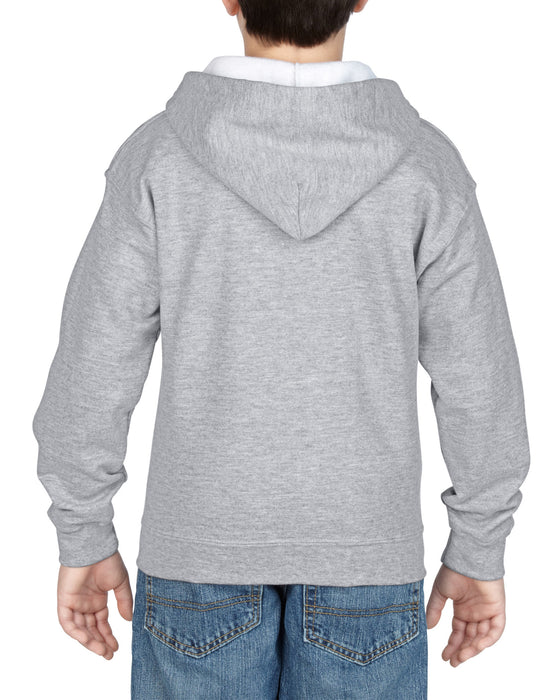 Heavy Blend Youth Full Zip Hooded Sweatshirt