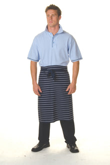  Pinstripe 3/4 Apron - No Pocket