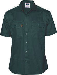  Cotton Drill Work Shirt - Short Sleeve