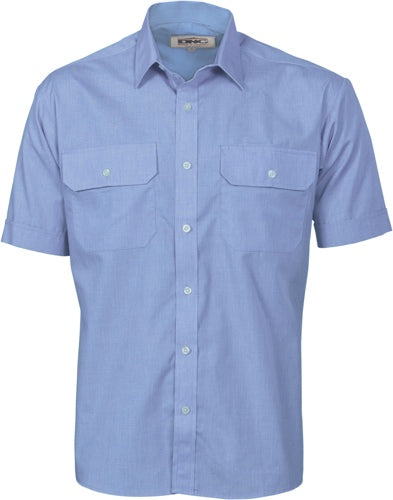Polyester Cotton Work Shirt - Short Sleeve