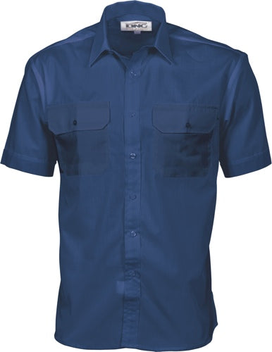Polyester Cotton Work Shirt - Short Sleeve