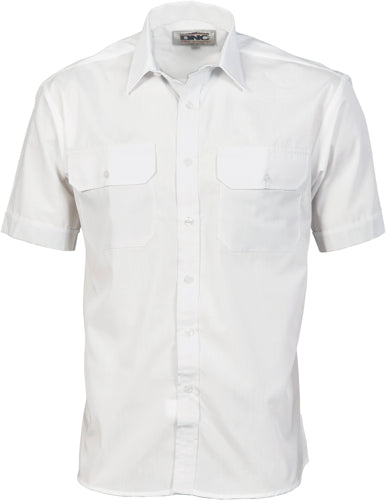 Polyester Cotton Work Shirt - Short Sleeve