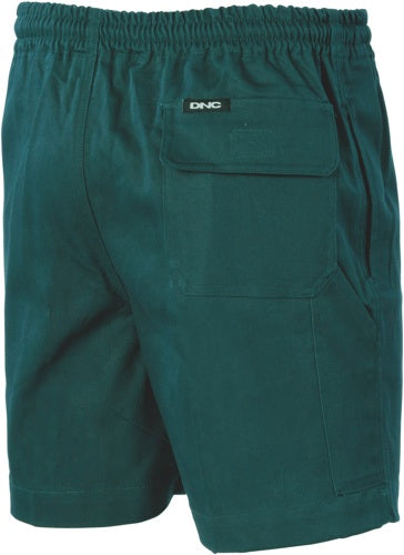 Drill Elastic Drawstring Shorts