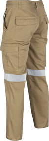 Cotton Drill Cargo Pants With 3M R/Tape