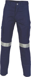 Cotton Drill Cargo Pants With 3M R/Tape