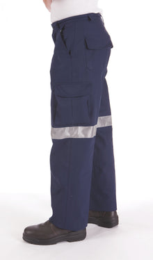  Cotton Drill Cargo Pants With 3M R/Tape