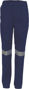 Ladies Cotton Drill Pants With 3M Reflective Tape