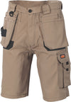 Duratex Cotton Duck Weave Tradies Cargo Shorts - with twin holster tool pocket
