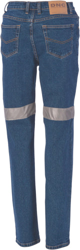  Ladies Taped Denim Stretch Jeans CSR R/Tape