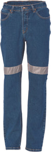 Ladies Taped Denim Stretch Jeans CSR R/Tape