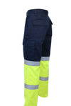 2TONE BIOMOTION TAPED CARGO PANTS