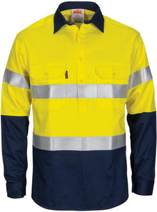  Paton Saint Flame Retardant 2 Tone Cotton Shirt with 3M F/R Tape - L/S