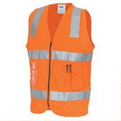  Day/Night Safety Vest with Hoop & Shoulder Generic R/Tape