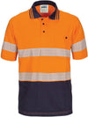 HIVIS Segment Taped Cotton Jersey Polo   Short Sleeve