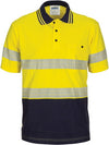 HIVIS Segment Taped Cotton Jersey Polo   Short Sleeve