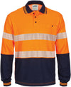 HIVIS Segment Taped Cotton Backed Polo - Long Sleeve