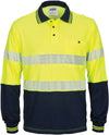 HIVIS Segment Taped Cotton Backed Polo - Long Sleeve