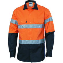  HIVIS D/N 2 TONE DRILL SHIRT
