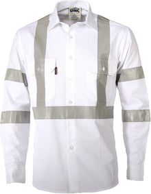  RTA NIGHT WORKER WHITE SHIRT WITH CSR R/TAPE.