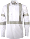 RTA NIGHT WORKER WHITE SHIRT WITH CSR R/TAPE.