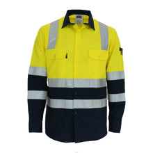  Hivis 2 tone L/W cotton bio-motion & "x" back shirt with CSR R/tape - L/S