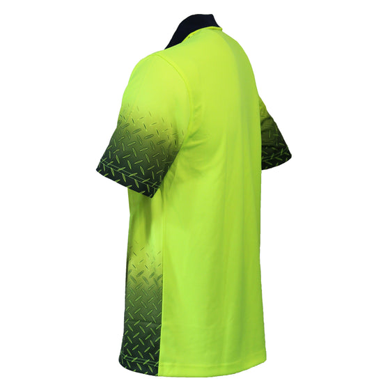 Hvs Sublimated DiamdPlate Polo