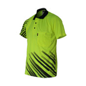 Hivis Sublimated Stripe Polo