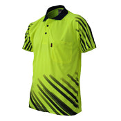HiVis Sublimated Full Stripe Polo