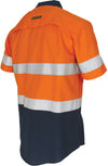 Two-Tone RipStop Cotton Shirt with CSR Reflective Tape. S/S