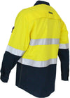 Two-Tone RipStop Cotton Shirt with Reflective CSR Tape. L/S
