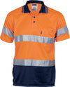 HiVis D/D Cool Breathe Polo Shirt With CSR R/Tape - Short Sleeve