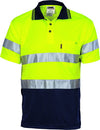 HiVis D/D Cool Breathe Polo Shirt With CSR R/Tape - Short Sleeve