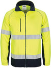 HIVIS 2 Tone full zip fleecy sweat shirt CSR R/Tape