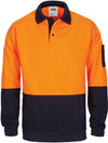 HiVis Rugby Top Windcheater with Two Side Zipped Pockets
