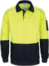 HiVis Rugby Top Windcheater with Two Side Zipped Pockets