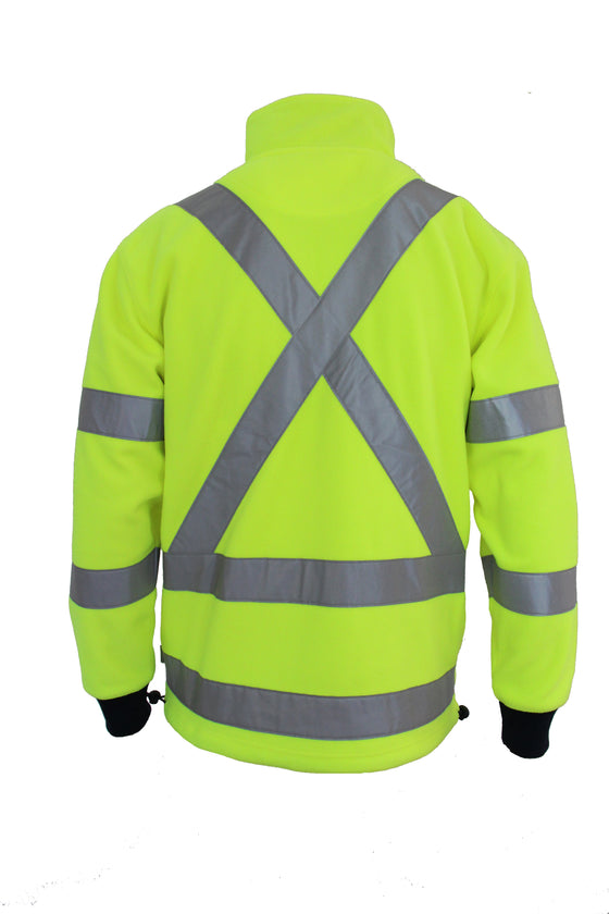 Hivis "X" back & Biomotion taped Polar Fleece