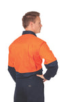 HiVis Cool-Breeze Vertical Vented Cotton Shirt - Long sleeve