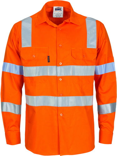 HIVIS D/N L/W COTTON SHIRT