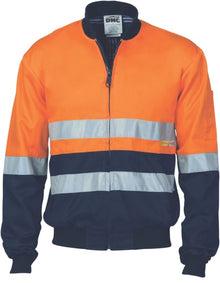  HiVis Two Tone D/N Cotton Bomber Jacket with CSR R/tape