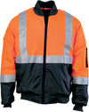 HIVIS 2 TONE BOMBER JACKET WITH CSR R/TAPE