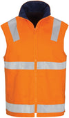 HiVis Cotton Drill Reversible Vest with Generic R/Tape