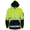 Hivis 2 tone full zip super fleecy hoodie with CSR R/tape