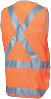 Day/Night Cross Back Safety Vests with Tail